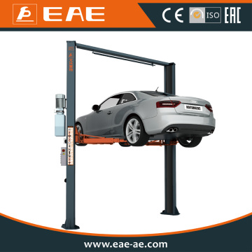 EAE Quick Higher Asymmetric Clear Floor two post car lift Electrical Release 2 post car lift with 24V ABS control box
