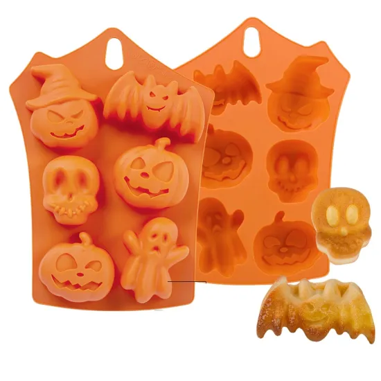Halloween Silicone Molds: Pumpkin Shape Mold for Soap, Cake, and Resin DIY Projects