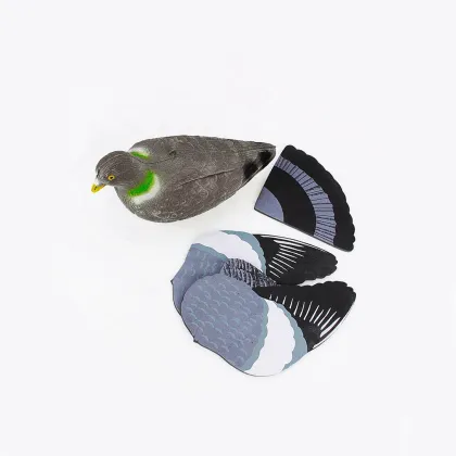 Realistic Plastic Flying Hunting Pigeon Decoy with Foam Wing and Landing Tail for Outdoor EVA