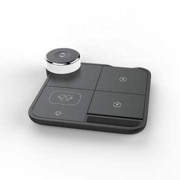 Pliage de chargeur de chargeur sans fil portable pliant avec lampe pour iPhone et AirPods