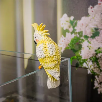 Colorful Simulation Parrot Fish Tank Decoration