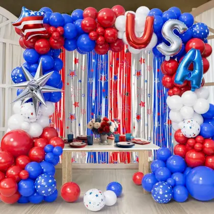 Independence day party decoration balloons