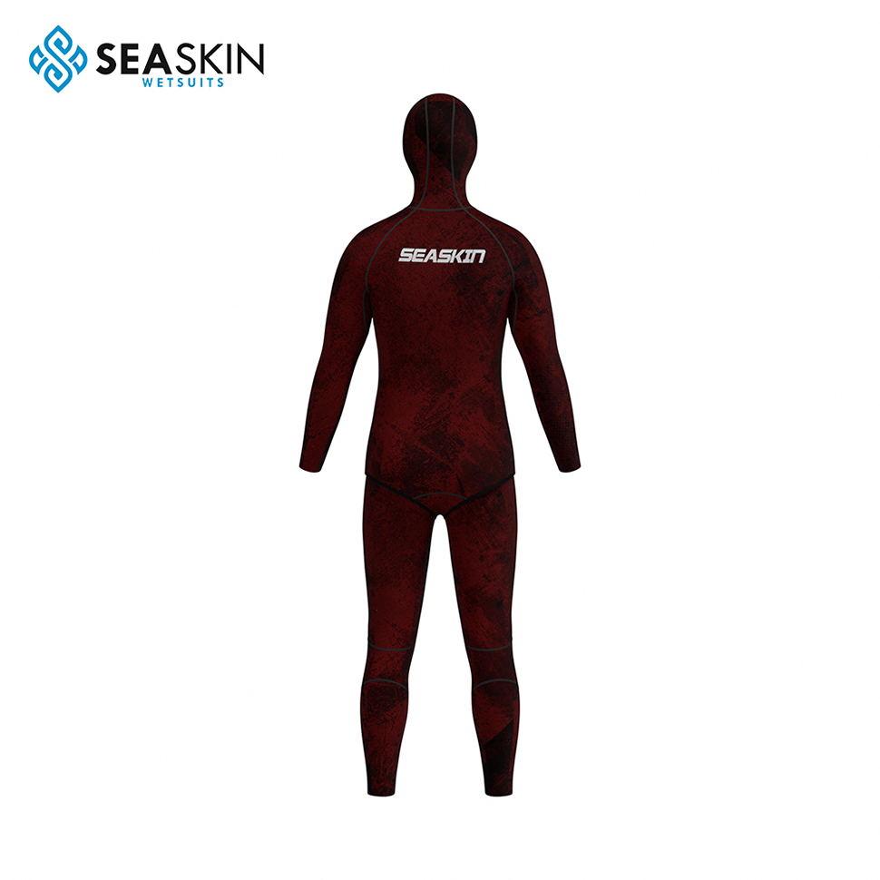 Seaskin Custom Two Piece Diving Suit 3.5mm 전신 성인용 wetsuits 지퍼리스 스피어 피쉬 잠수복