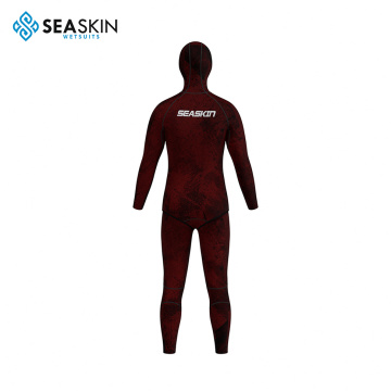 Traje de buceo de dos piezas personalizado de piel de mar 3,5 mm Cuerpo completo Betuis para adultos Puelo de pez spearfish sin cremallera