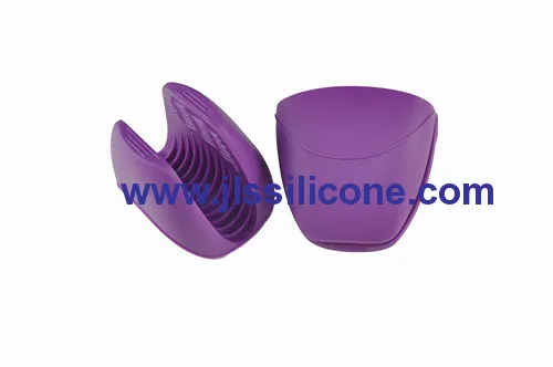 Elegant Purple Silicone Oven Mitts Glove And Pot Holders 