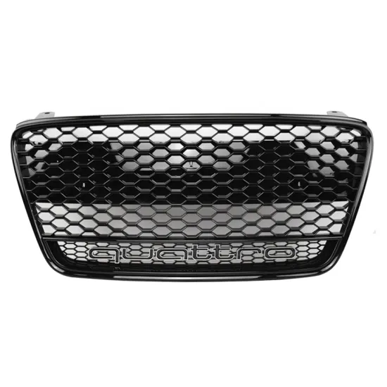 Honeycomb Front Bumper Black Grille with quattro R8 Mesh Grill for Audi R8 2007-2013