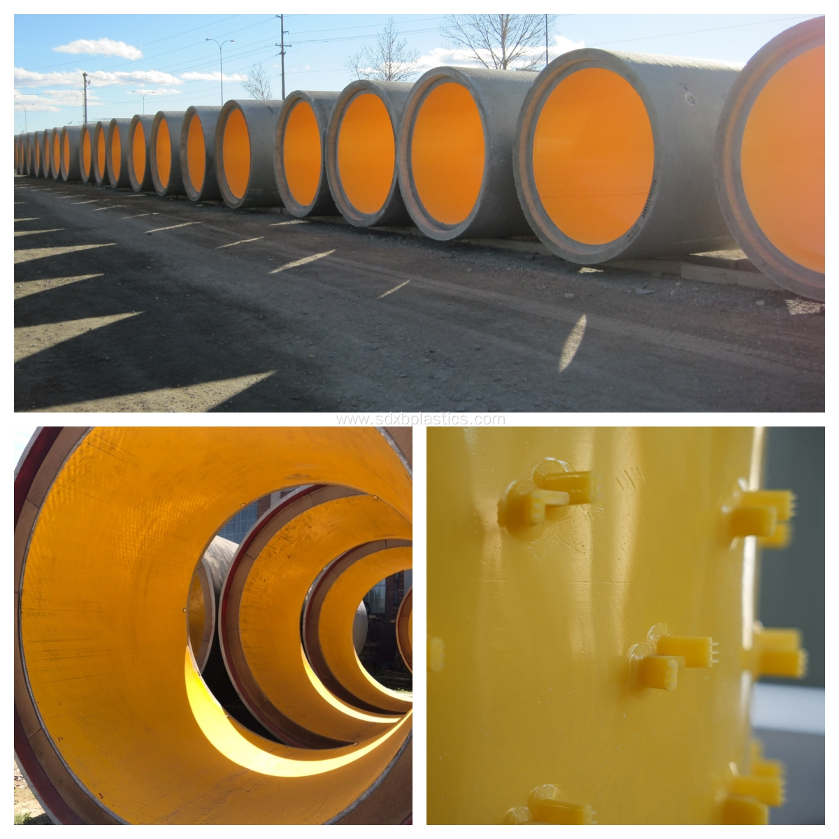 HDPE v lock plate Concrete Protection Liner