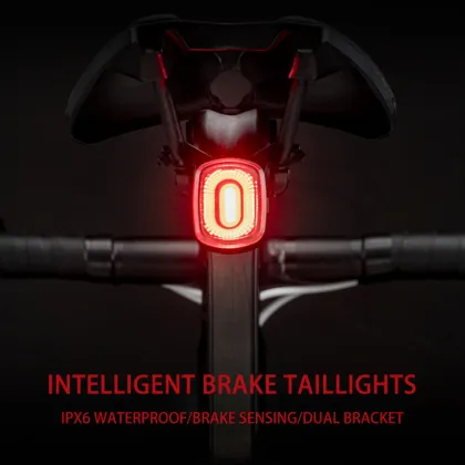 Universal Rechargeable LED Bicycle Tail Light - Red Square Lamp for Safety Riding