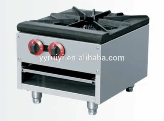 stainless steel hotel kitchen equipment 4 burners