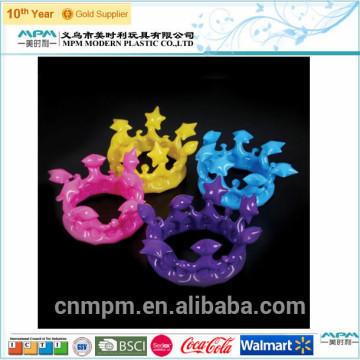 Colorful Inflatable Kids Crown, Inflatable Crown Toy, PVC Crown