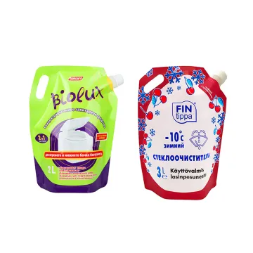 Custom Heat Sealing Body Care Packaging With Spout