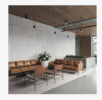 Textured Design Sound Absorbing Perforated Acoustic Wall Panel Board
