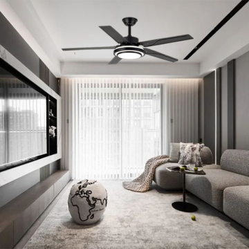 Remote Controls for Dimmable Luminaires: 6 Wind Speeds Ceiling Fan with LED Light