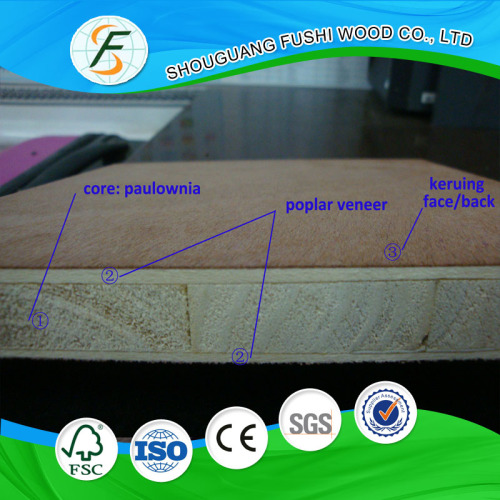 18mm Melamine Paper Veneer Blockboard