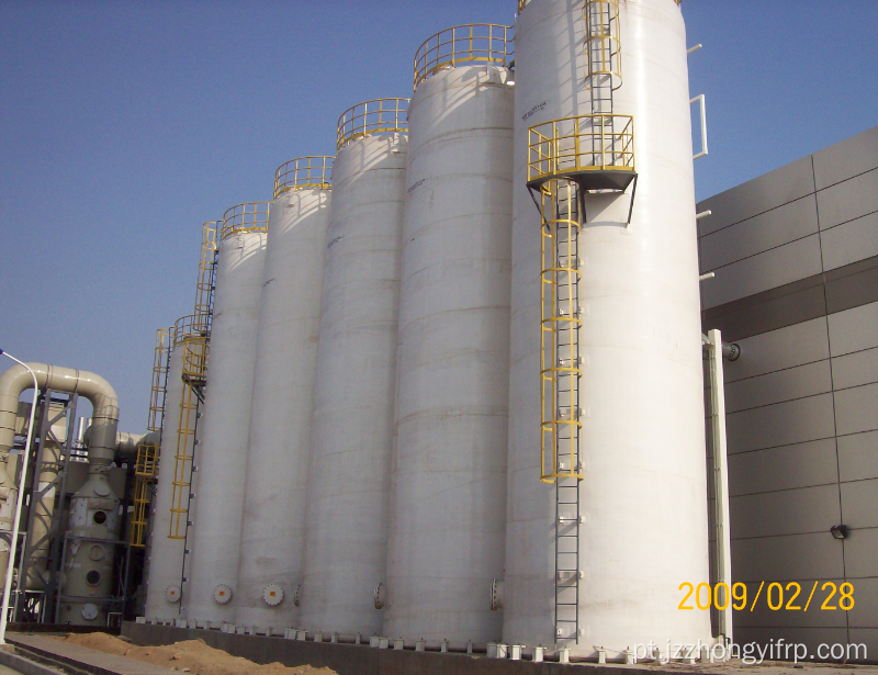 Tanque FRP para armazenamento químico da indústria química GRP
