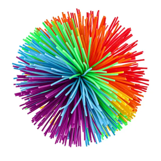 Rainbow Colorful Bouncy Stress Relief Toys: A Variety of Fun Sensory Fidgets and Stringy Balls