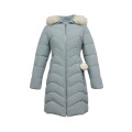 Cappotto invernale moda azzurro da donna