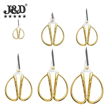 JINDIAO Stainless Steel Dragon and Phoenix Scissors with Zinc Alloy Handle