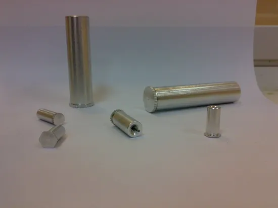 Turning and Knurled Aluminum Rivet