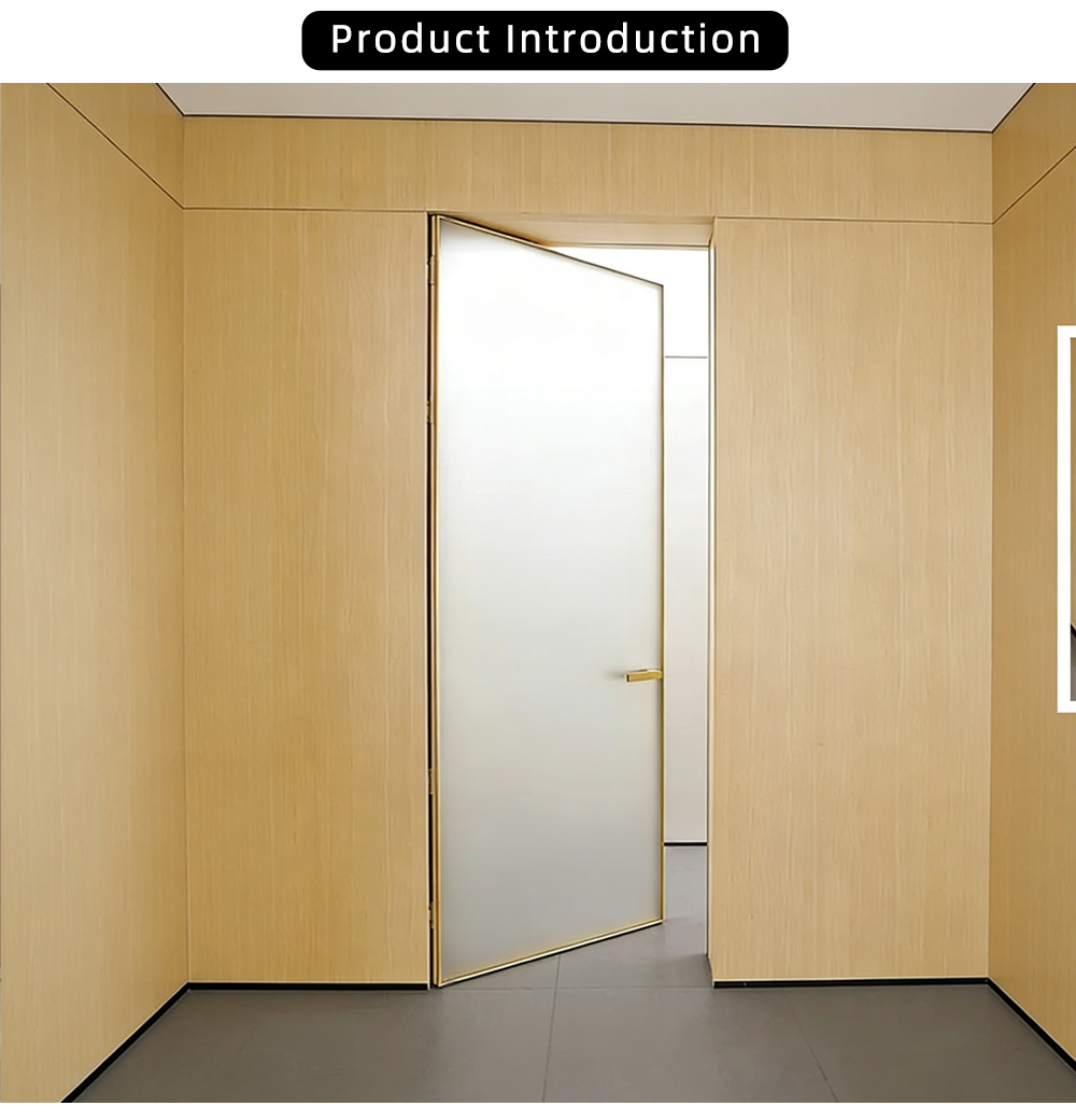 Single Panel Frosted Glass Swing Door YJ-P011 X