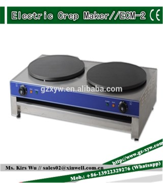 Table Counter Top Industrial Stainless Steel Electric Crepe Maker Machine for Sale ECM-2