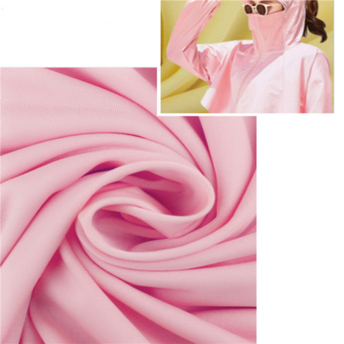 Smooth Dyed Plain Knitted Ice-silk Fabrics For Mask
