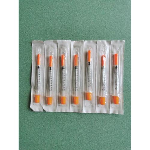 Disposable Insulin Syringe1Ml 0.5Ml With Fixed Needle