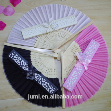 Bamboo Silk Fan Hand Folding Fans wedding gifts souvenirs