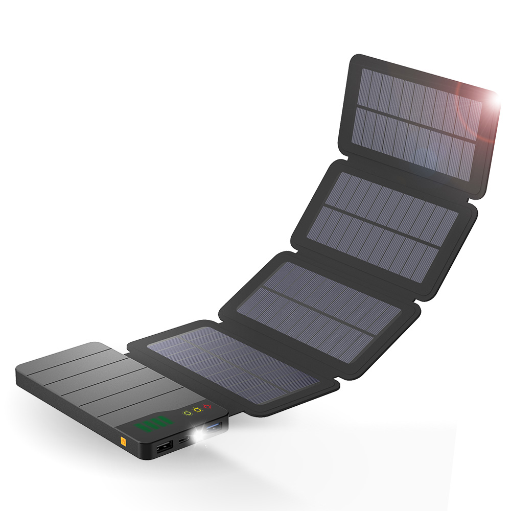 Optional Charging Connection Solar power bank 10000mAh 