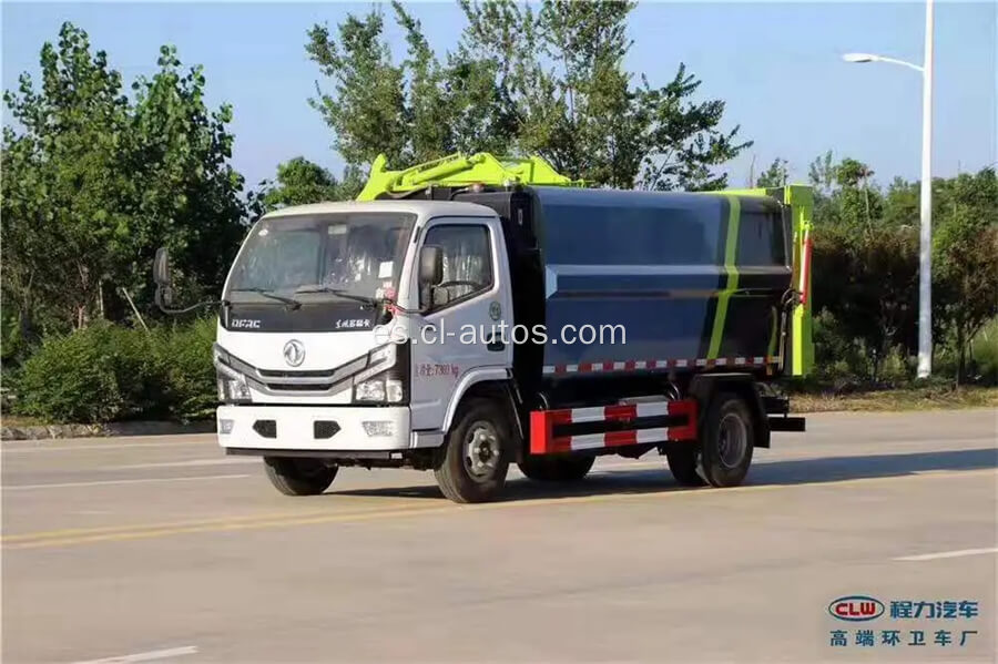 Dongfeng 8cbm 4x2 Camina de basura de carga lateral