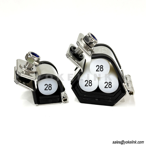 HV kabelové příchytky Nemagnetický 28mm kabel pro trojlístek Single kabelová příchytka