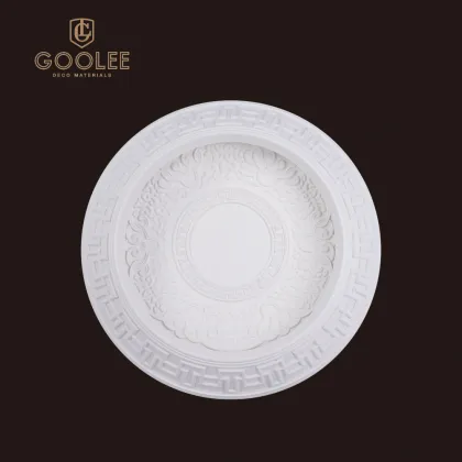Goolee Square Lighting Ceiling Tiles Domes Decorative PU Ceiling Medallions