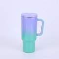 Gradient Rainbow Paint Vacuum Handle Car Cup
