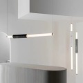 Pendrage d'éclairage en marbre à tube LED Chandelier en marbre suspendu