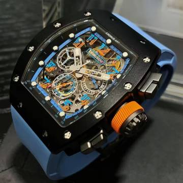 Customizable Carbon Fiber Men's Luxury Watch with Mechanical Movement