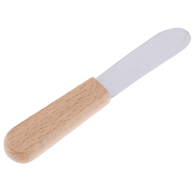 1PC Stainless Steel Cutlery Cream Scraper Wood Handle Butter Spatula Breakfast Jam Cheese Tool Kitchen Accessories