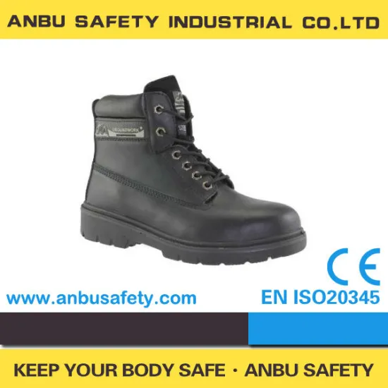 barton printed leather steel shank 4 eyelets security working shoes