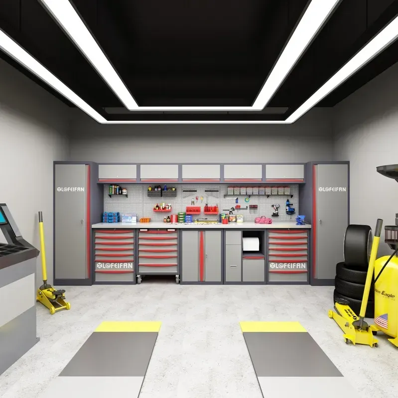 OEM Customized Garage Storage Workstation Tool Solution