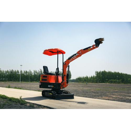 3.5 Ton Tailless Small Digger Shanding Brand Mini Excavator SD12D 1Ton Mini Excavator Manufactory