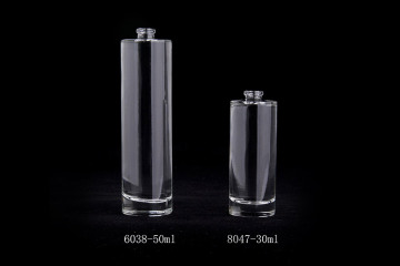 30ml 50ml Elegant Cylinder-shaped Empty Glass Perfume Bottle