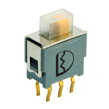 Sub-miniature Slide Switches (Washable), Sized 5.0 x 9.5mm