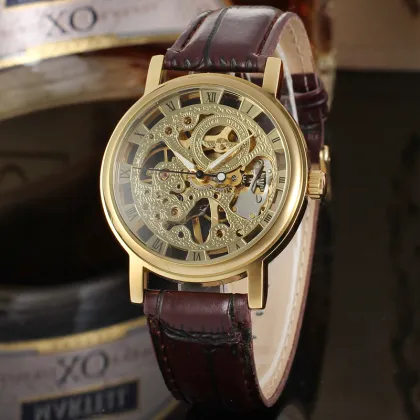 Winner Original Factory Luxury Skeleton Mechanical Custom Watch Wholesale In Alibaba