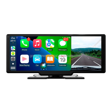 GRANDnavi 10.26 Inch Wireless CarPlay 4K Dual Dash Camera Mirror with ADAS