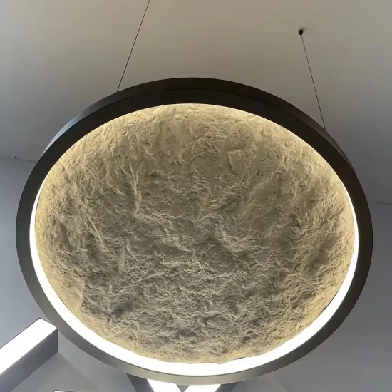 Hlinear L2555-C-I-T-D640  texture pendant lighting soft stone linear light interior lighting fixture