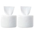 2 Rolls of Disposable Face Washing Towel Soft Cotton Towel Wet and Dry Use Towel Facial Tissue