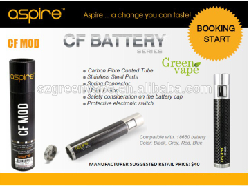 Wholesale Genuine Aspire Hot Newest18650 Battery Aspire CF MOD With huge shark vaporizer