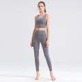 Yoga define roupas de cor sólida