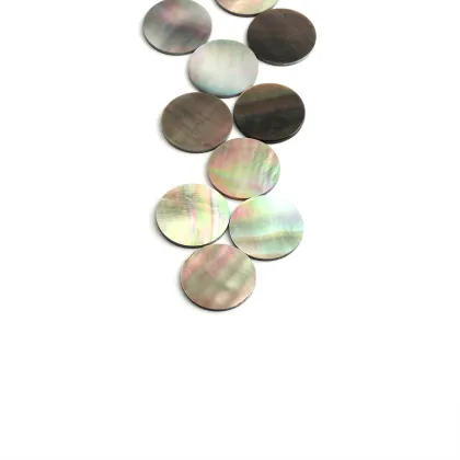 Various Size Black Mother of Pearl Coin Shape