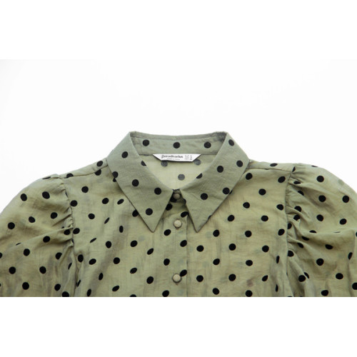 Ladies Woven Long Sleeve Blouse