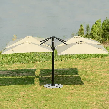 Outdoor Hotel Furniture Garden Use 4-Sided Square Shape Parasol